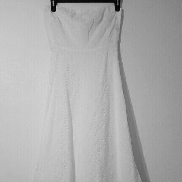 NWT J Crew white strapless dress