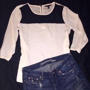 Express Small Cream/Off-White Blouse