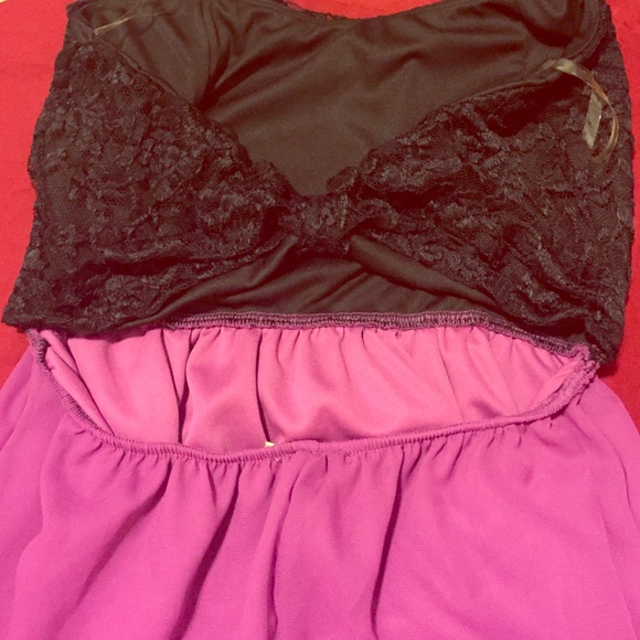 Lace and light purple dress