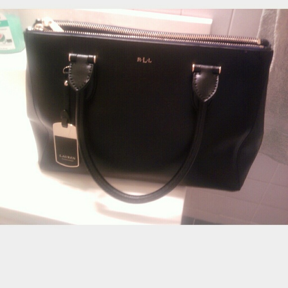 Ralph Lauren patent leather tote