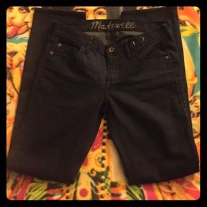 Madewell Dark Denim Rail Straight Leg Jeans sz 27