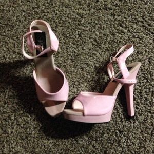 Pink Pleaser Stilettos. Box says 8, these are a 7!