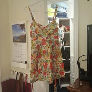 Floral print dress/top