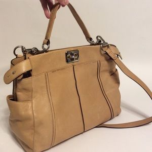 B Makowski soft leather satchel