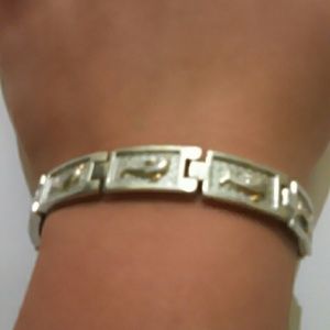 Dolfin silver color braclet