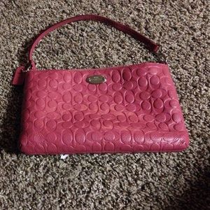 Rare LARE COACH wristlet. Leather. 💯 authentic