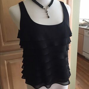NWOT flirty Silk layered/tiered top