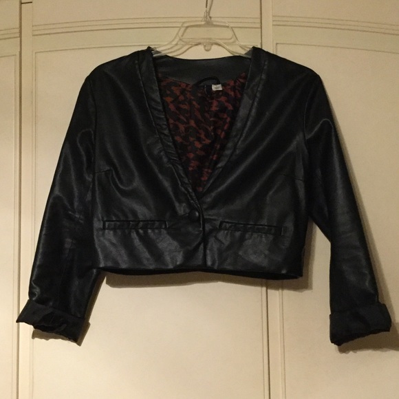 Black pleather jacket