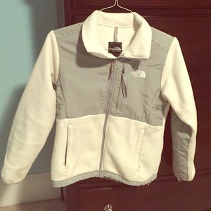 White fleece north face