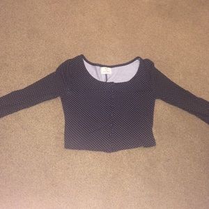 Urban Outfitters Cropped Button Up