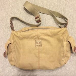 Vintage Fossil handbag- brown canvas