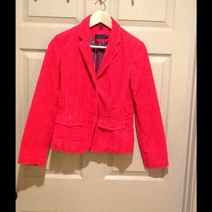 Biden Strawberry Corduroy Blazer Small