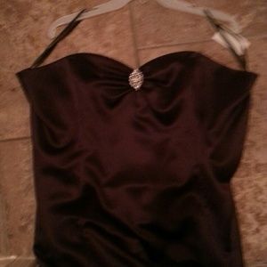 Plum purple formal gown