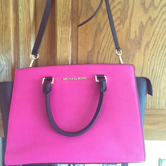 Authentic Michael Kors Selma Two Tone Bag