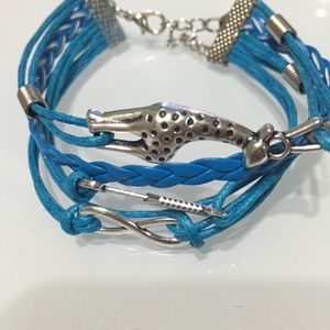 🎉SALE giraffe infinity arrow leather bracelet