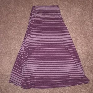 Striped Maxi Skirt