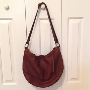 Lucky Brand Sweet Solace Leather Crossbody Bourbon