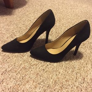 Charlotte Russe Black Suede Heels