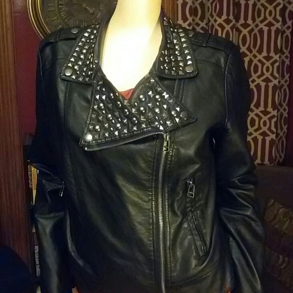 Sale!!!!  Studded Faux Leather Jacket