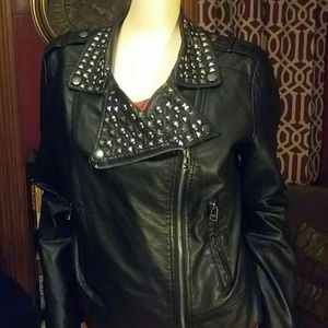 Sale!!!!  Studded Faux Leather Jacket