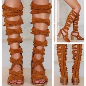 Jeffrey Campbell suede fringe