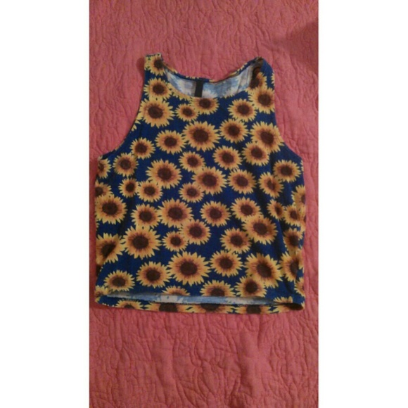 Sunflower crop top