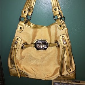Like New Gold Kathy Van Zeeland Bag