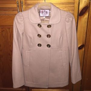 Juicy couture camel pea coat
