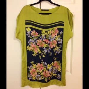 ZARA floral tunic dress