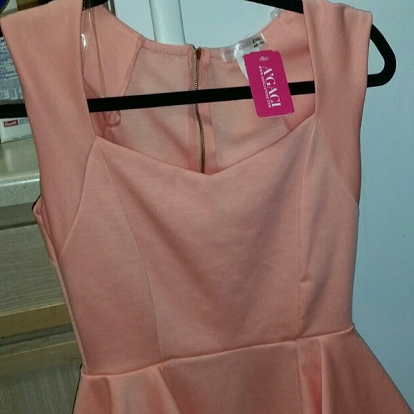 New Pink peplum dress