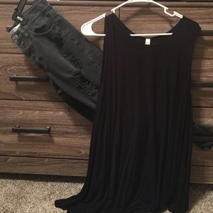 Brandy ripped jeans & Brandy inspired dress
