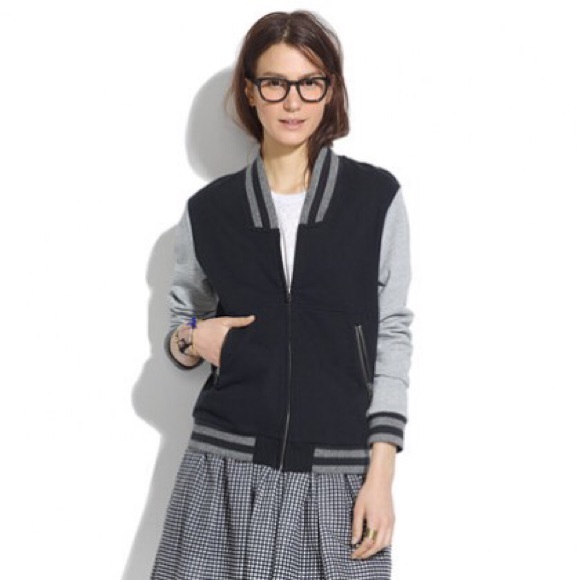 Madewell Varsity Zip-Front Jacket