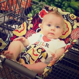 Shopping cart baby hammock