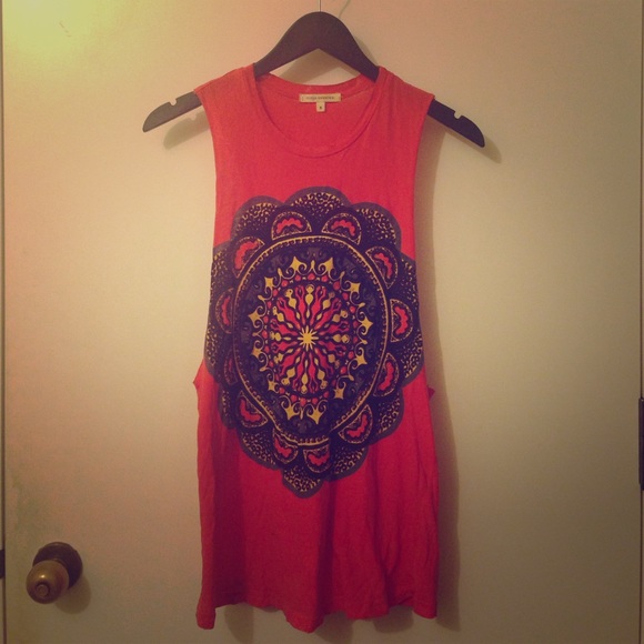 Psychedelic Cut Off Tank