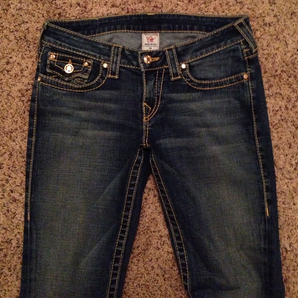 True Religion Denim - True Religion Low Rise Flare with Jewels