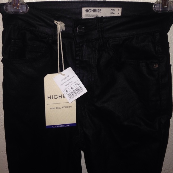 black coated cotton on jeans