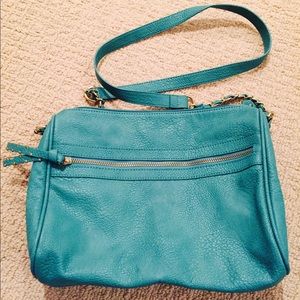 Turquoise Crossbody w/ Gold Chains