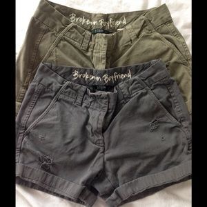 JCREW FACTORY BOYFRIEND SHORT IN BROKEN-IN CHINO