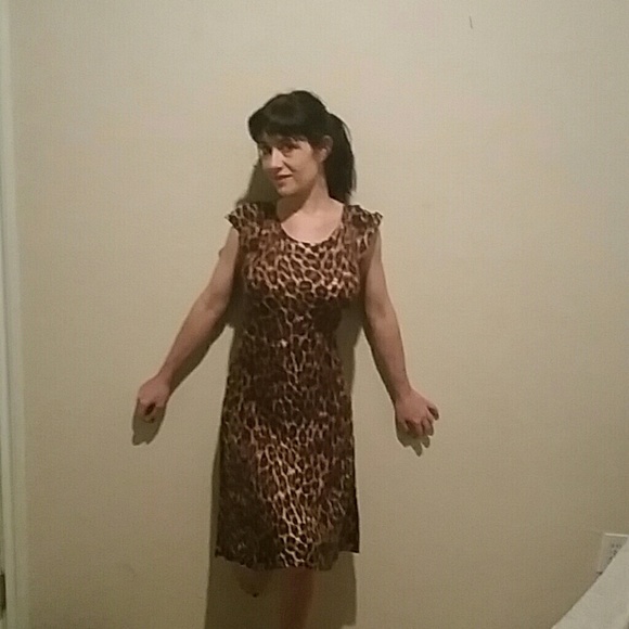 Leopard print dress