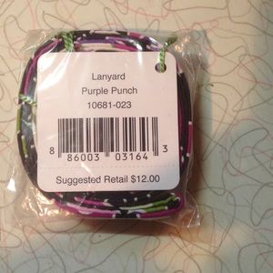 Vera Bradley Lanyard - Purple Punch