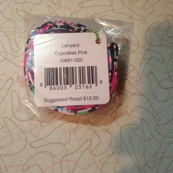 Vera Bradley Lanyard - Cupcake Pink