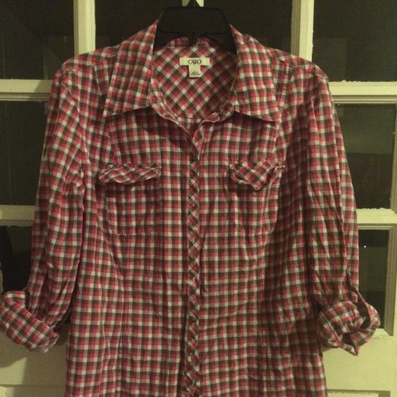 XL plaid Cato