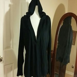 Black lightweight hoodie