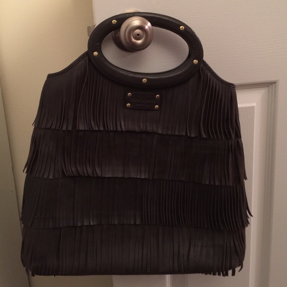 Kate Spade Brown Leather Fringe tote
