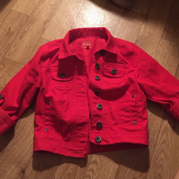 Red XS jean jacket