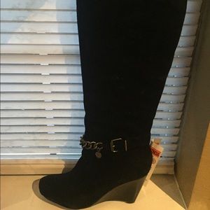 BCBG Suede to the knee boots