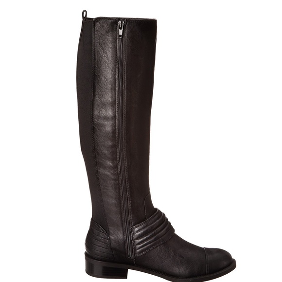New black tall riding boots