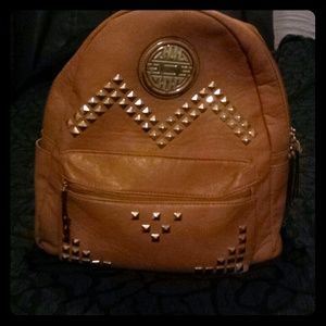 Brown glam backpack