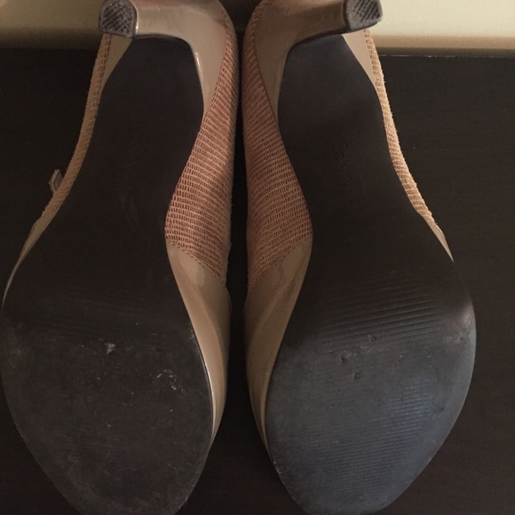 calvin klein nude shoes