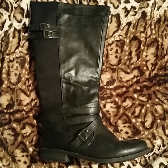 Black Lane Bryant Wide Calf Boots